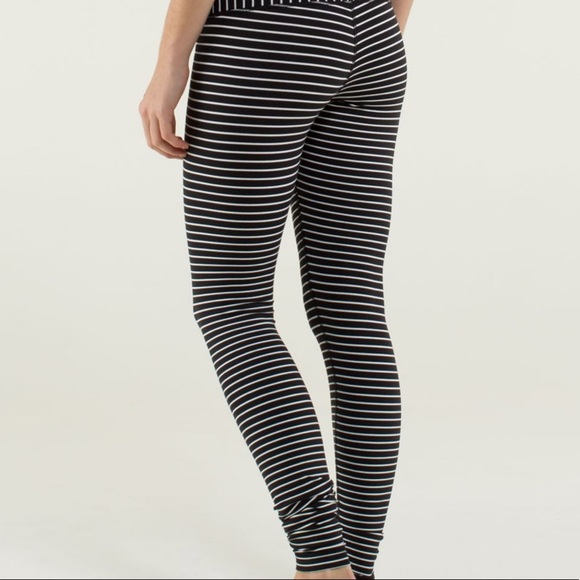 EUC Lululemon Parallel Stripe Wunder Under Tight Size 10 - Picture 2 of 8